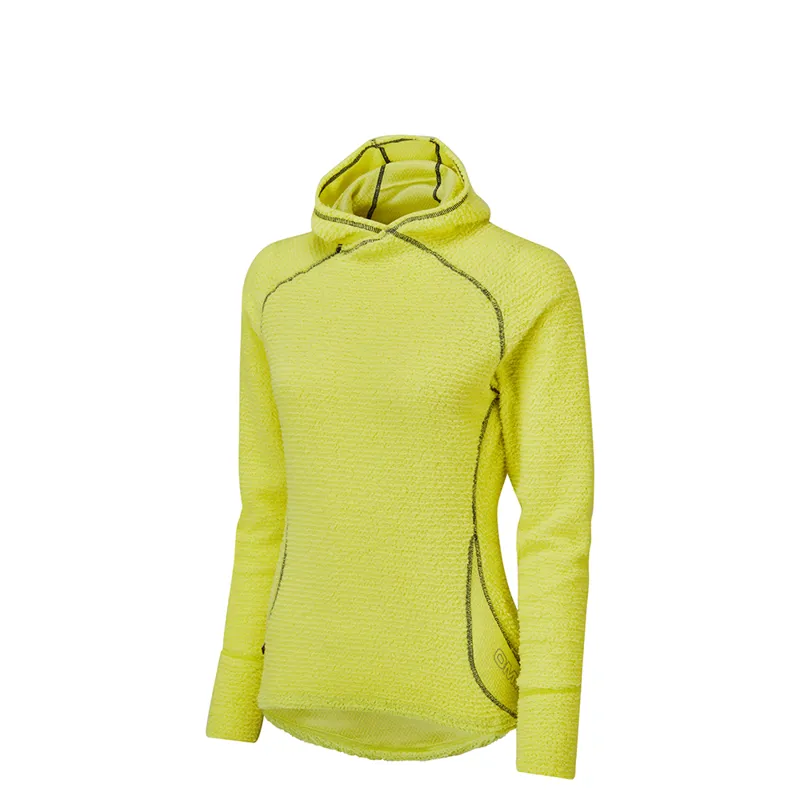 OMM Core+ Hoodie Women's Thermal Top in Yellow-2